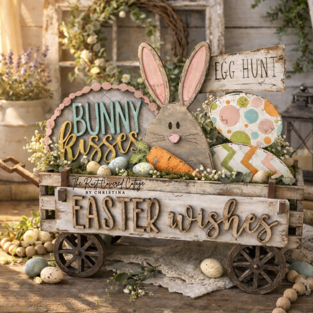 Easter Wishes Wagon Insert Wood Kit