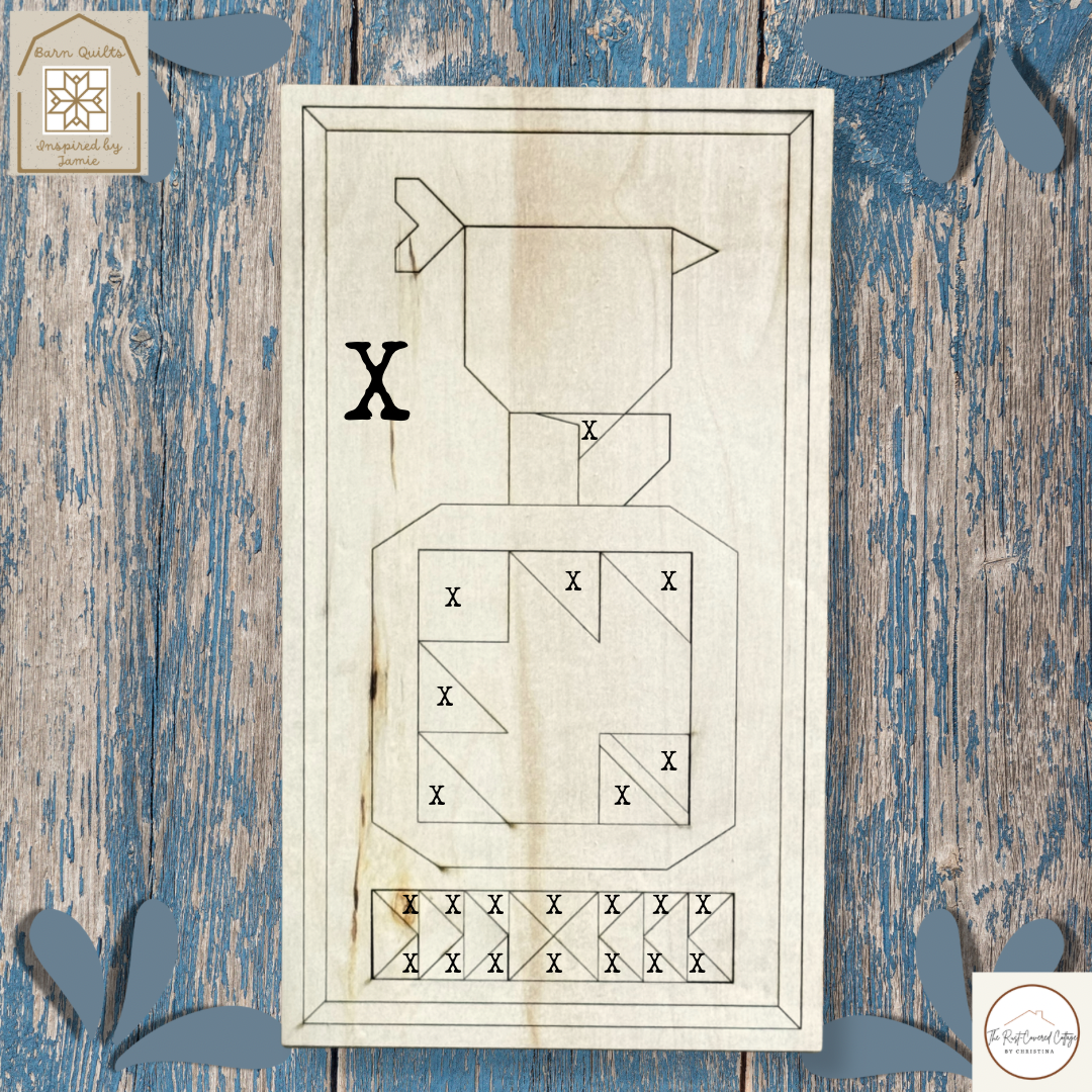 Crow & Pumpkin Quilt Block