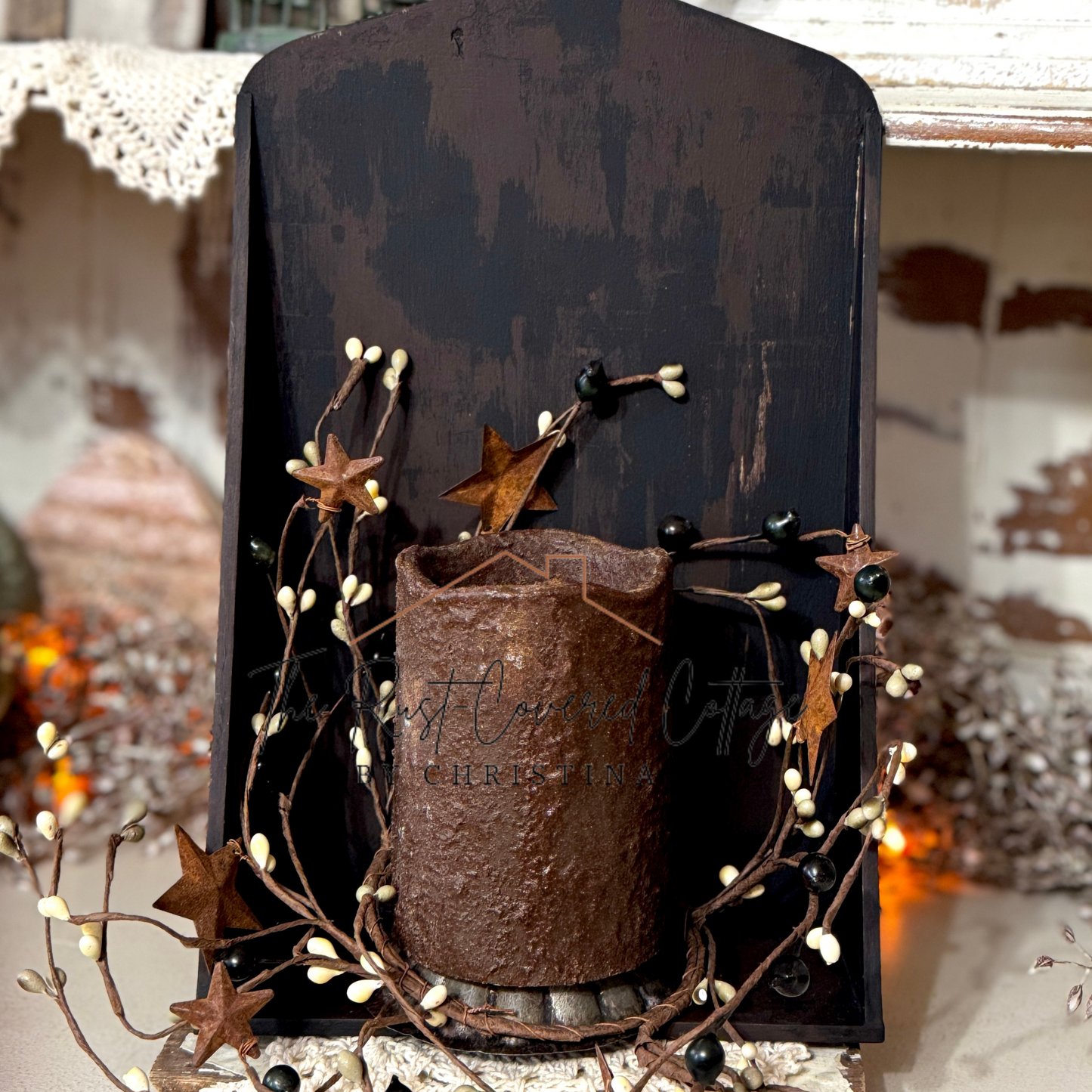 Primitive Candle Shelf | DIY Wood Kit