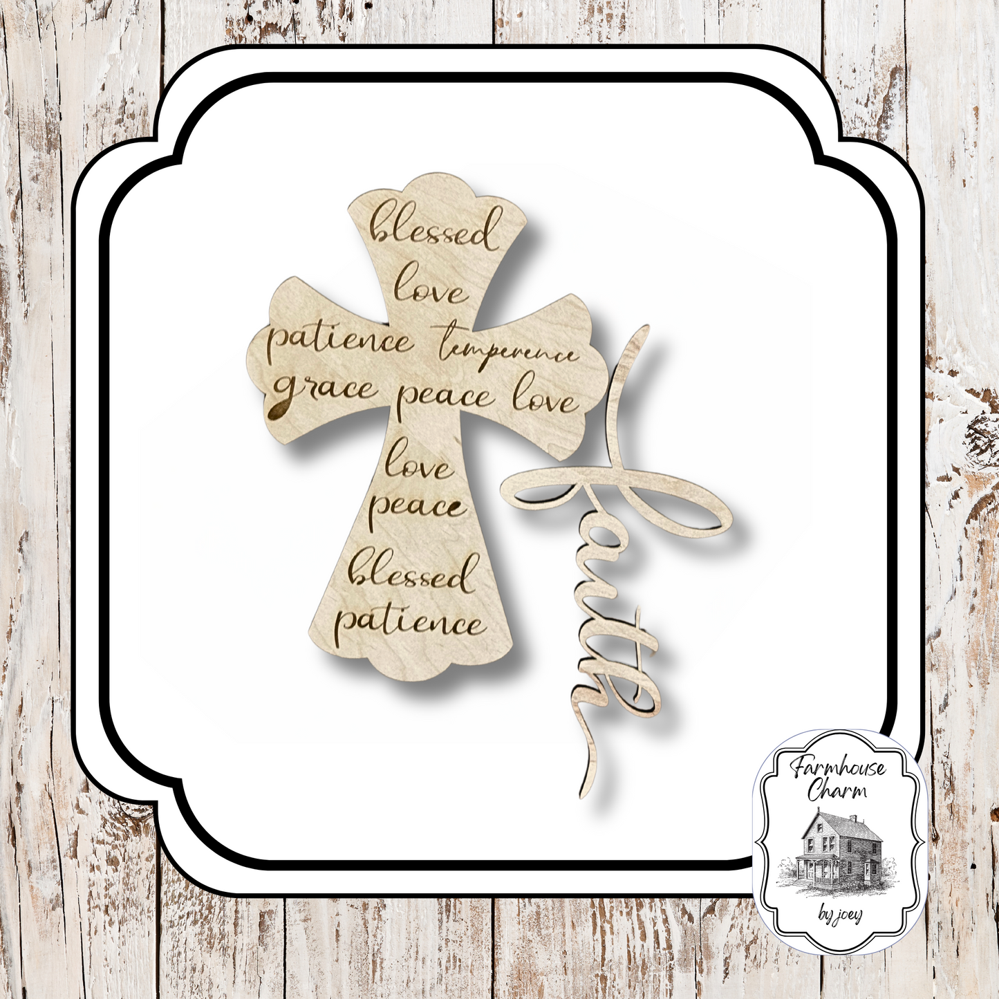 Faith Cross Wood Kit – Unfinished