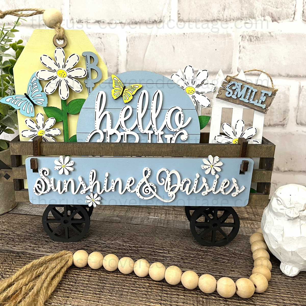 Sunshine & Daisies Wagon Insert
