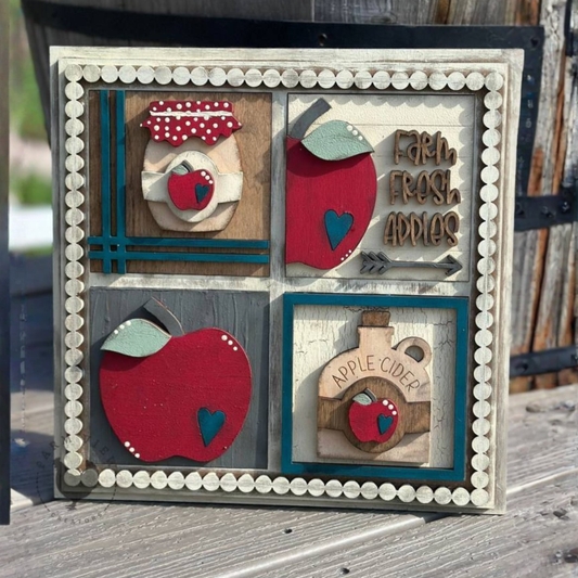 Farm Fresh Apples Mini Sign Set