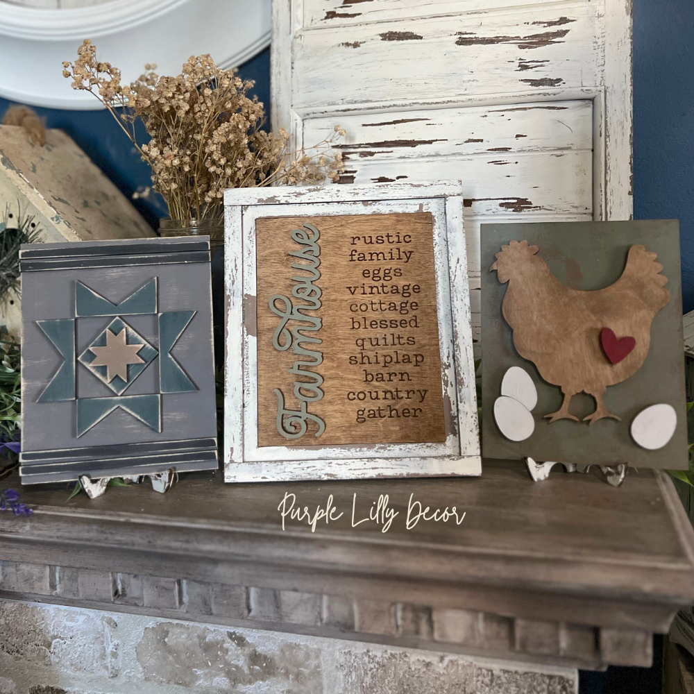 Farmhouse Sign Trio Kit