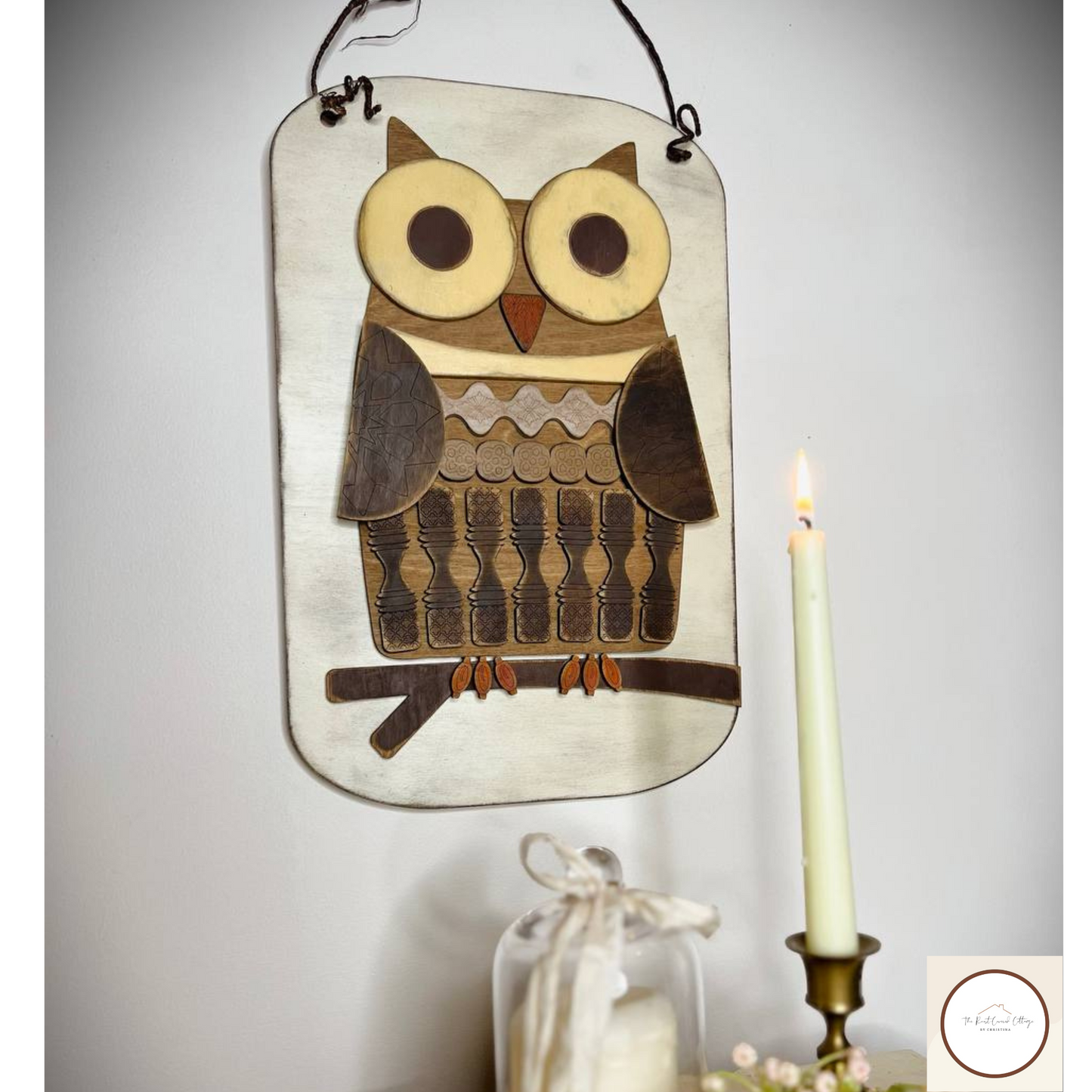 Spindle Owl Sign | DIY Laser Cut Wood Kit