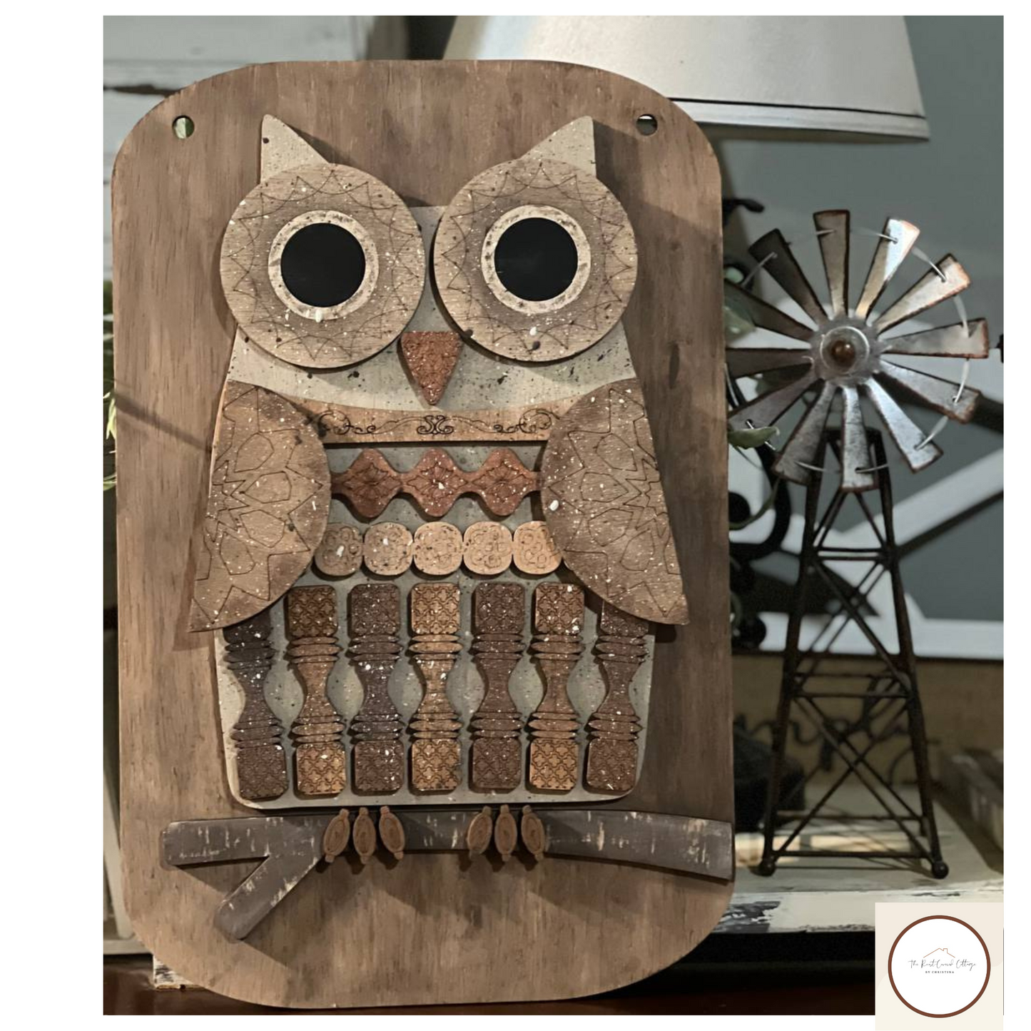 Spindle Owl Sign | DIY Laser Cut Wood Kit