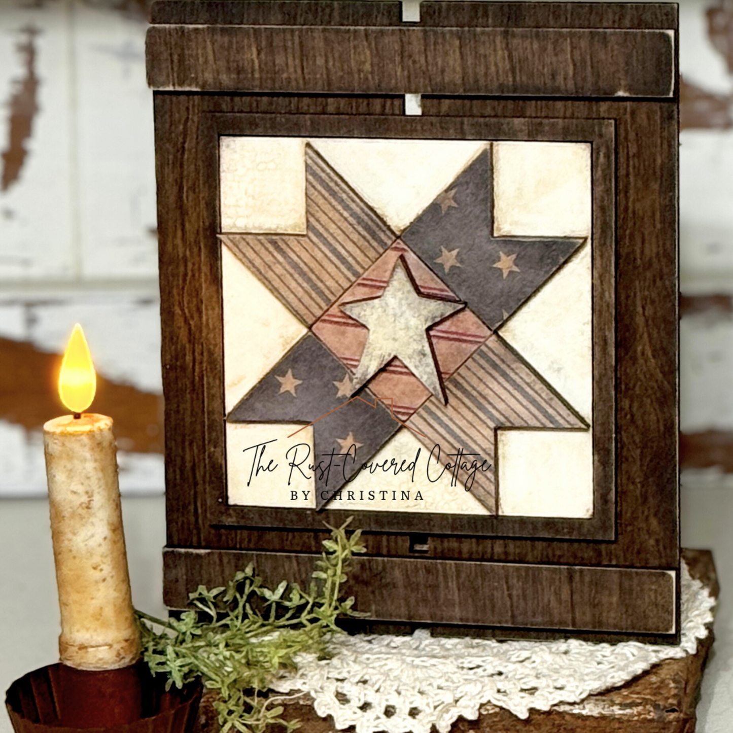 Shutter Interchangeable Frame | Laser Cut DIY Display – 1, 2, or 3 Slot Options