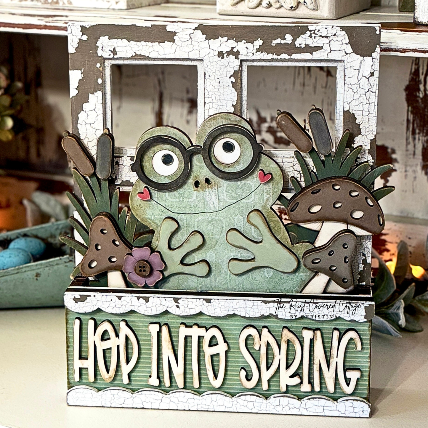 Hop Into Spring Insert – Interchangeable Window Box – DIY Wood Kit