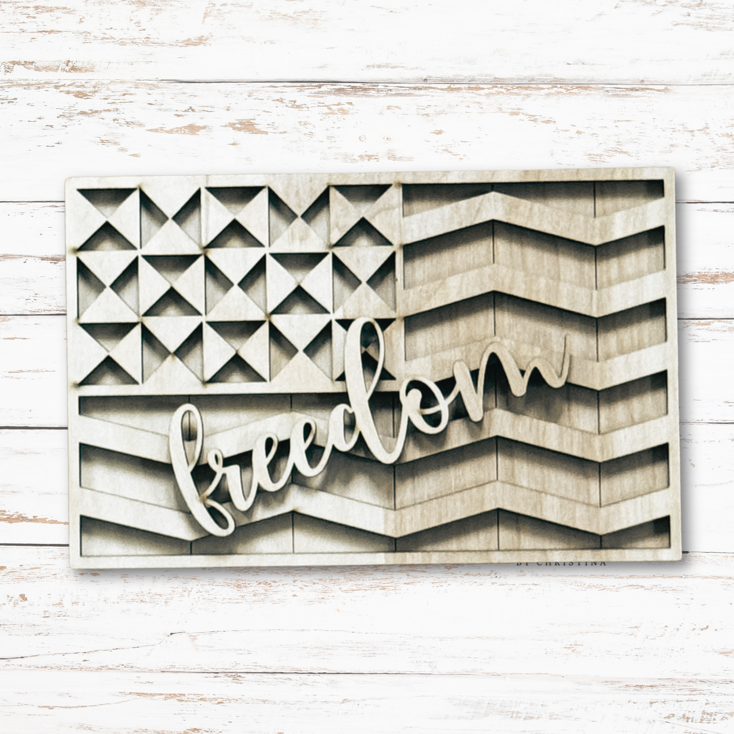 Flag Barn Quilt Insert