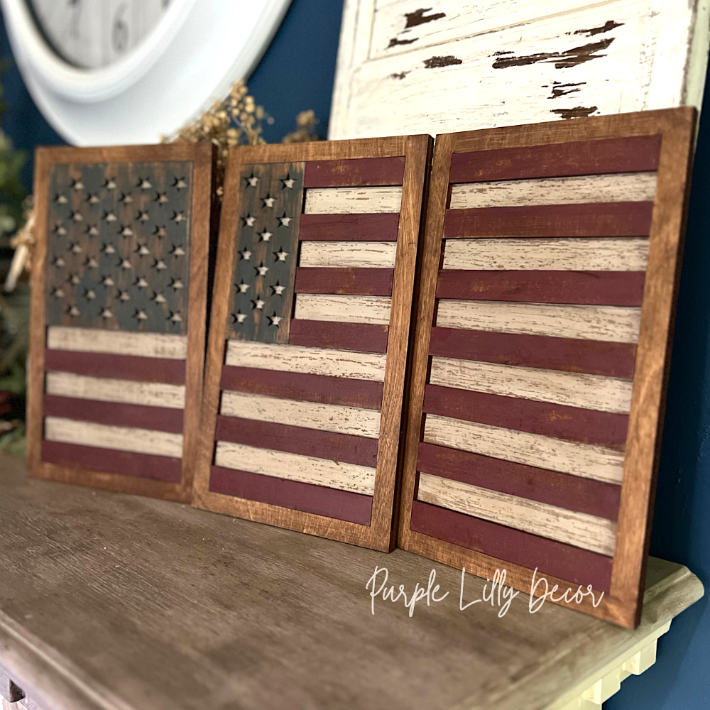 American Flag Panel Set