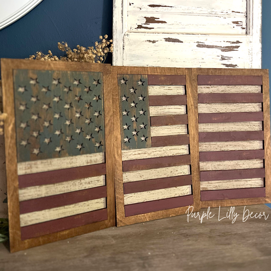 American Flag Panel Set