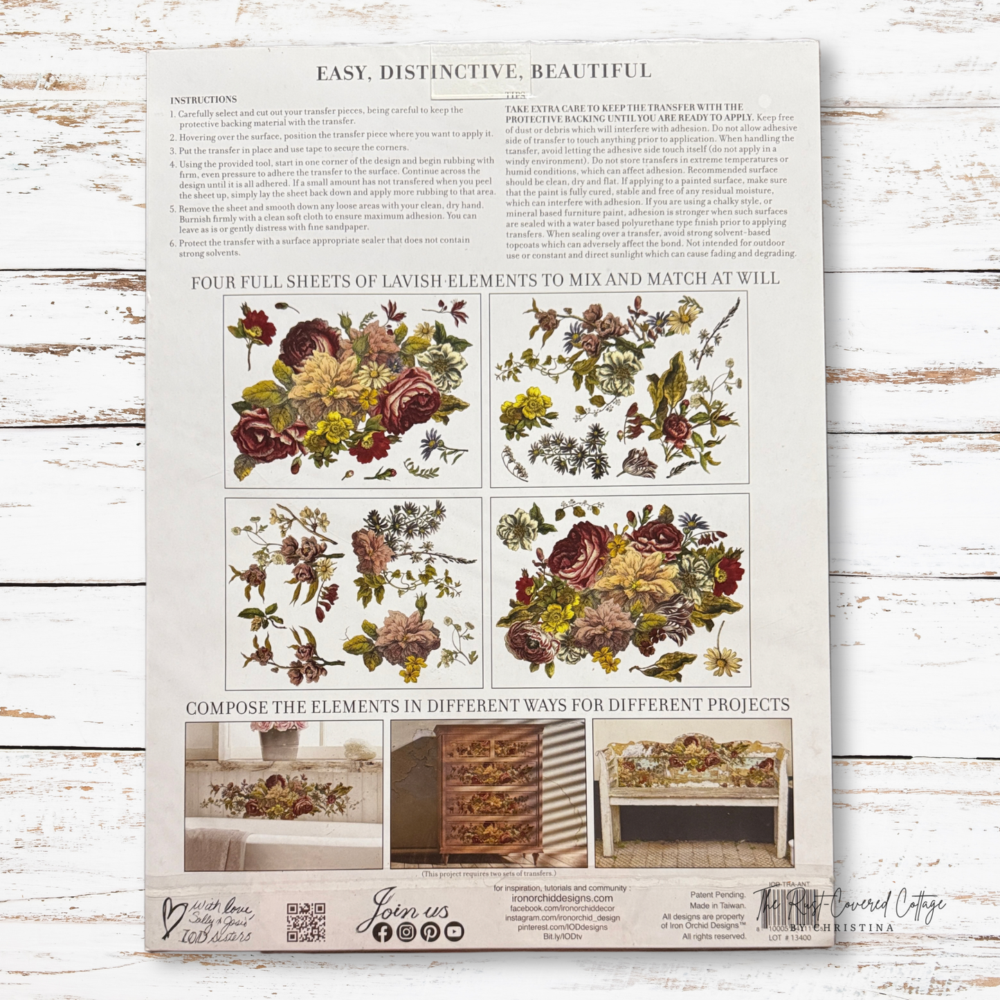 IOD Floral Anthology Transfer – New