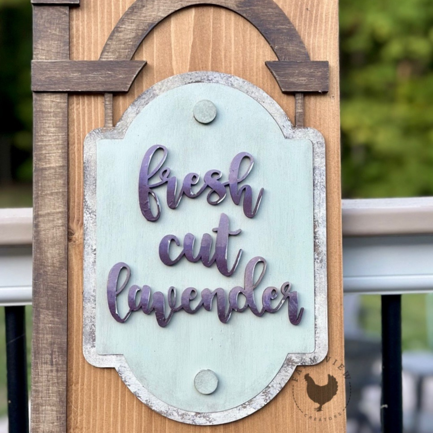 Fresh Cut Lavender Porch Leaner Insert