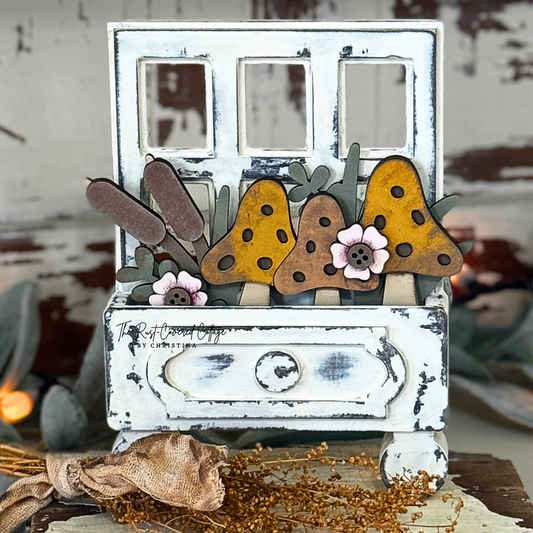 Frog & Mushroom Cottage Drawer Insert