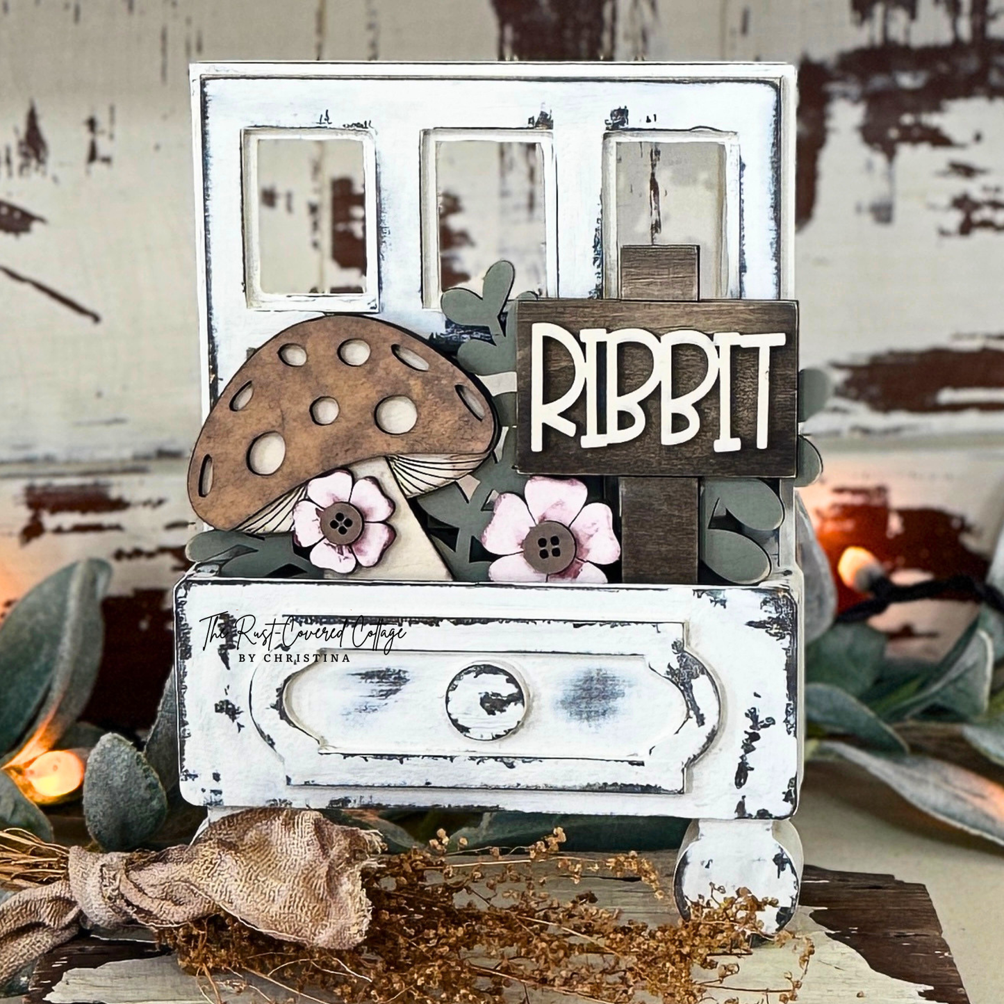 Frog & Mushroom Cottage Drawer Insert