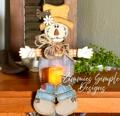 Scarecrow Votive Shelf Sitter