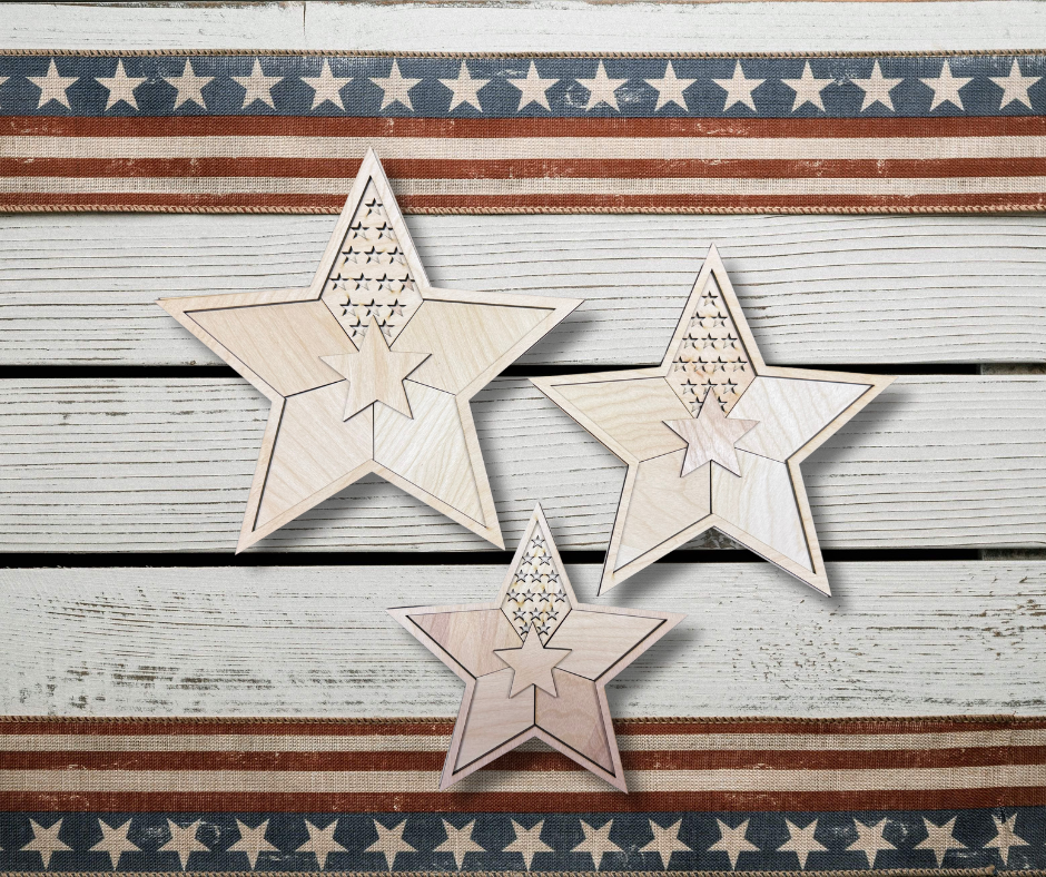 Americana Barn Quilt Stars