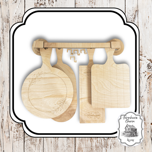 Farmhouse Hanging Cutting Boards| Laser Wood Kit| DIY Decor