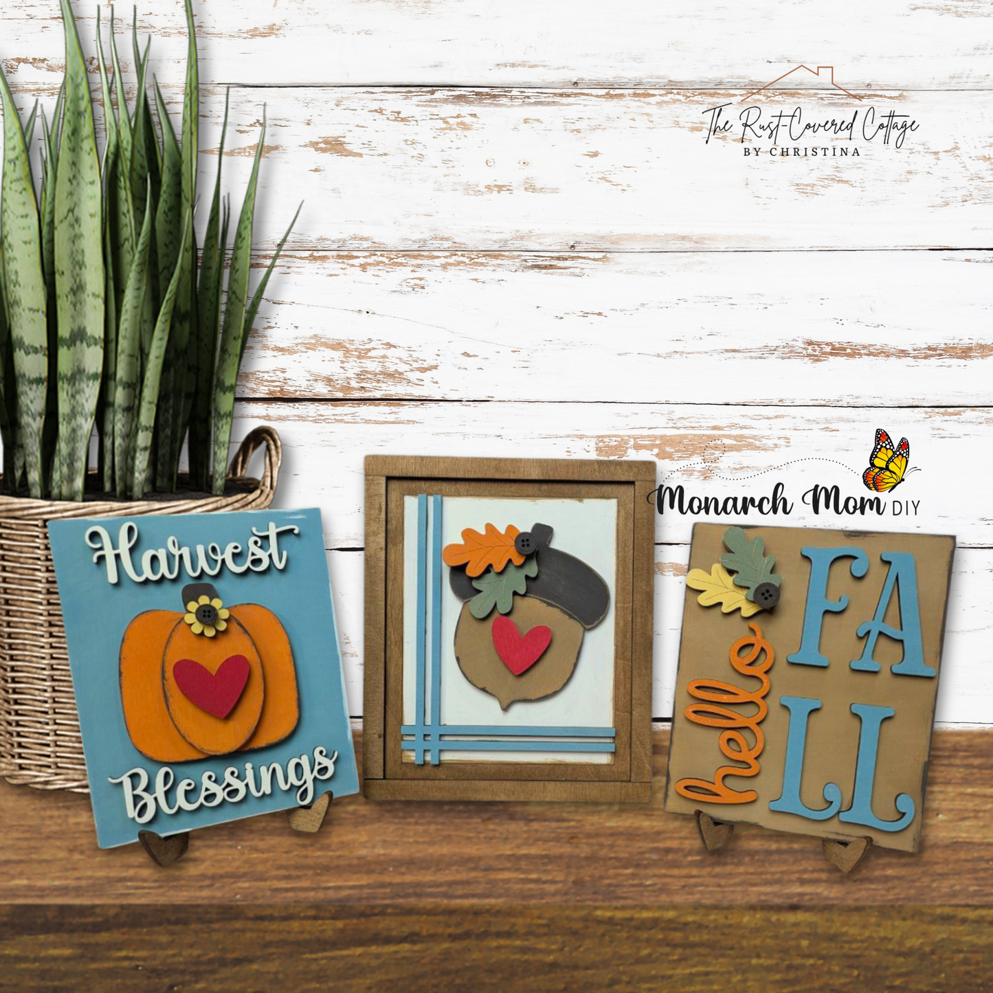 Fall Harvest Sign Trio – DIY Wood Kit