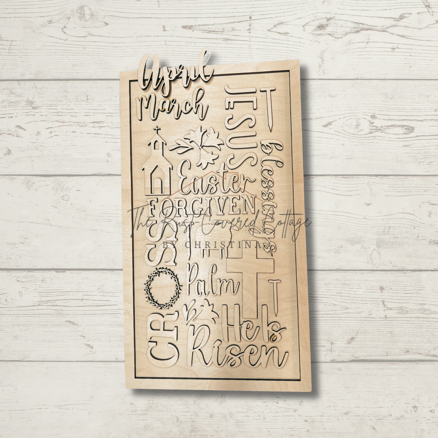 He Is Risen Collage | Easter | Wood Kit