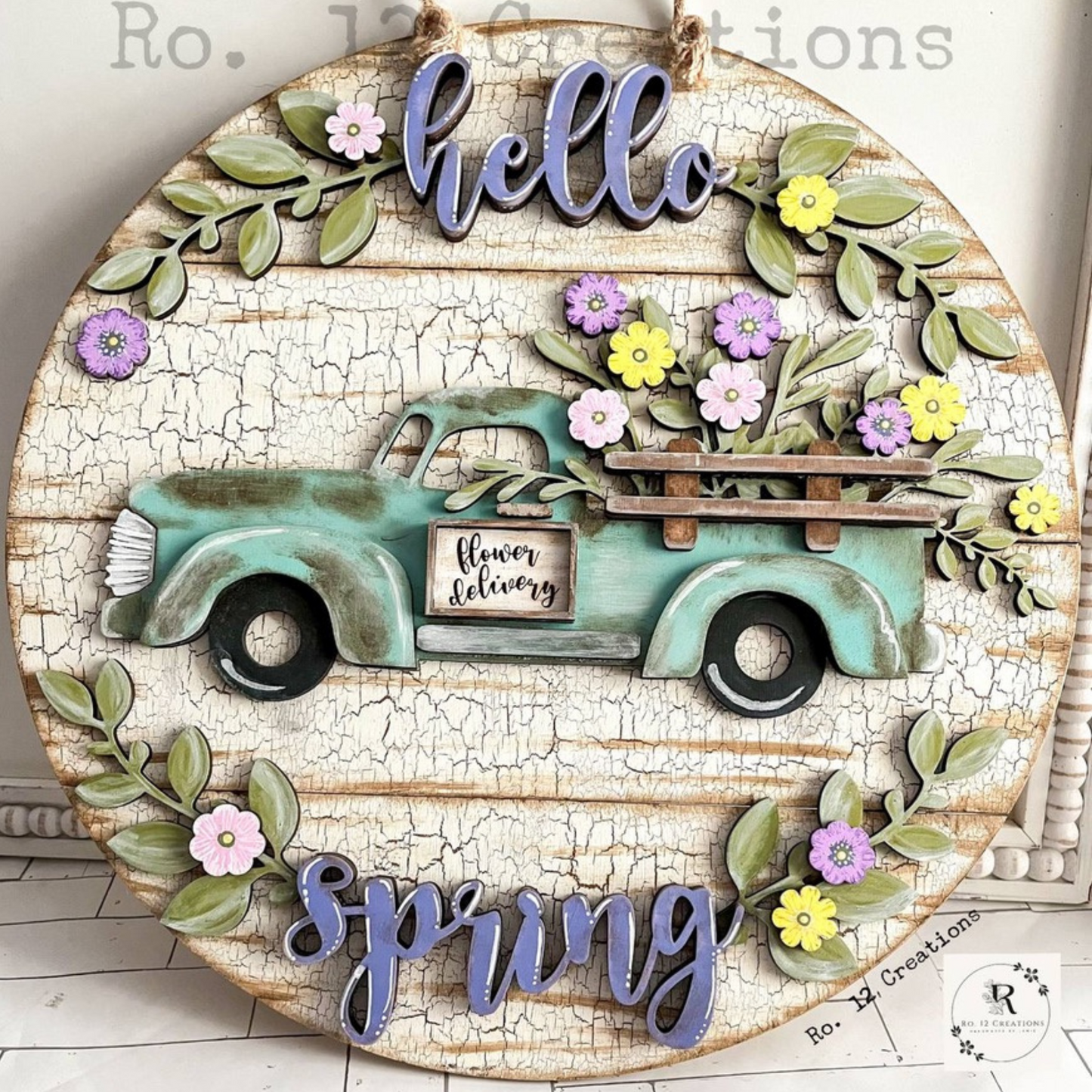 Hello Spring |Vintage Truck |DIY Wood Kit