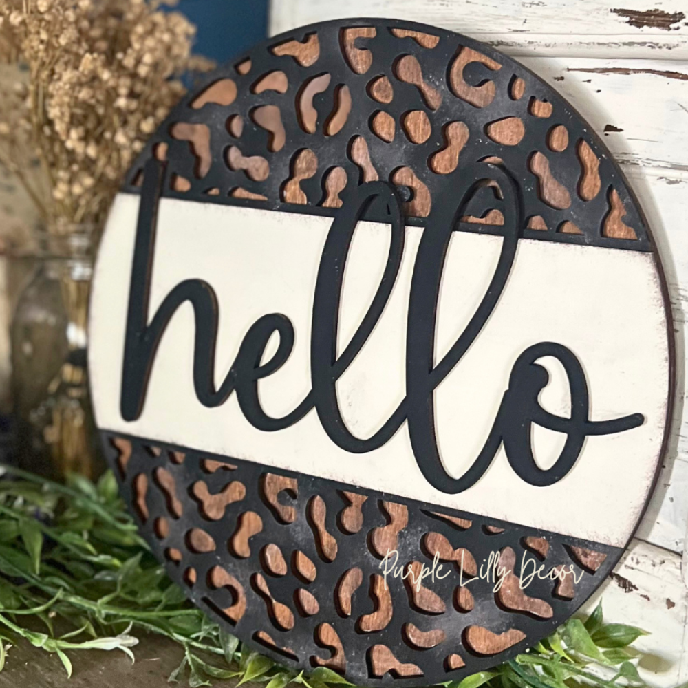 Leopard Hello Round