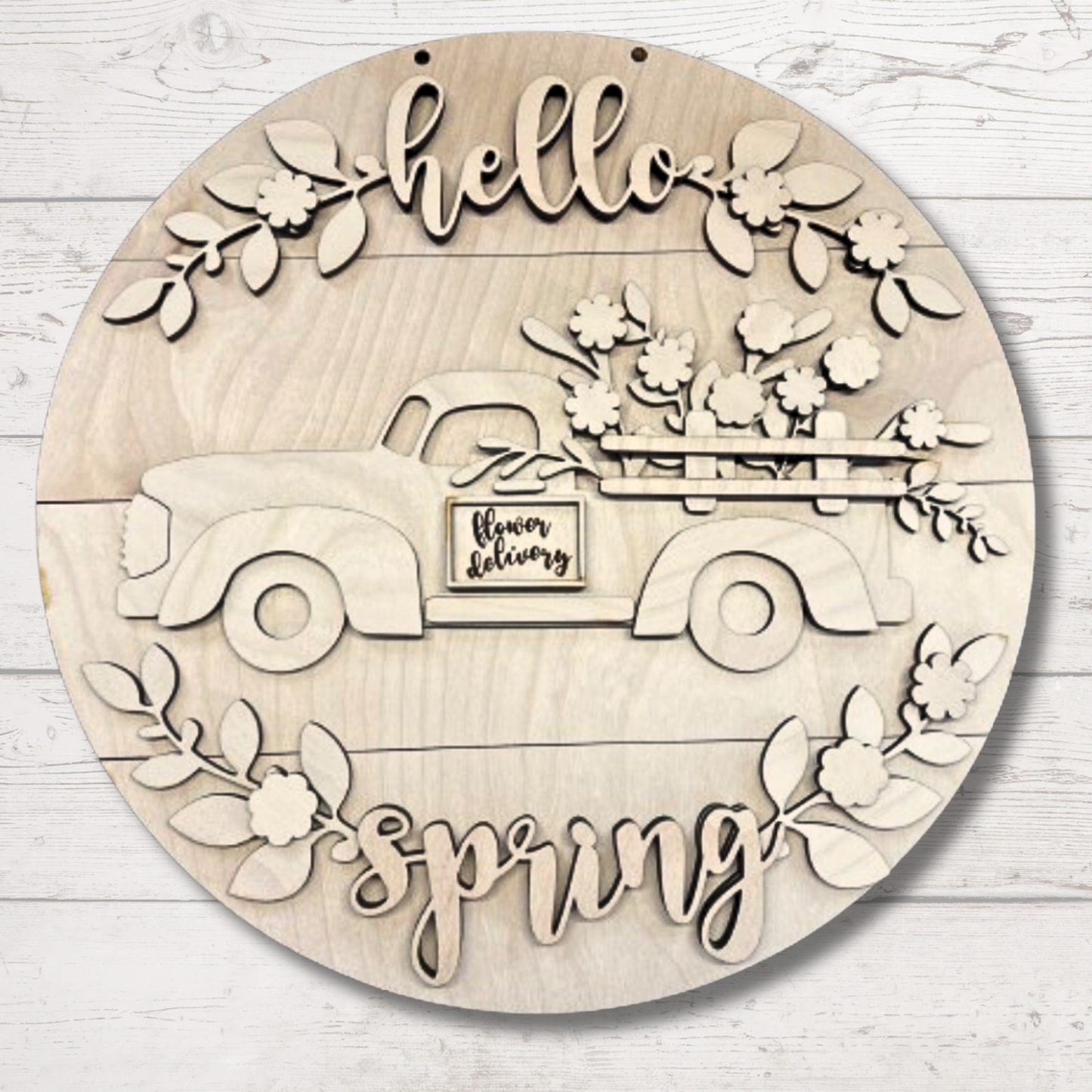 Hello Spring |Vintage Truck |DIY Wood Kit