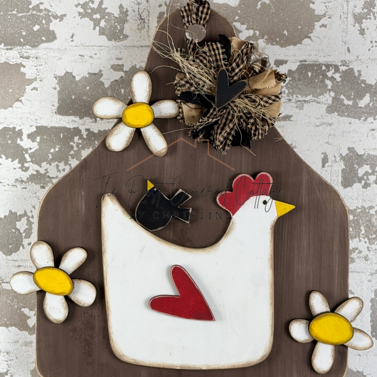 Farmhouse Cow Tag Hanging Sign – DIY Wood Kit