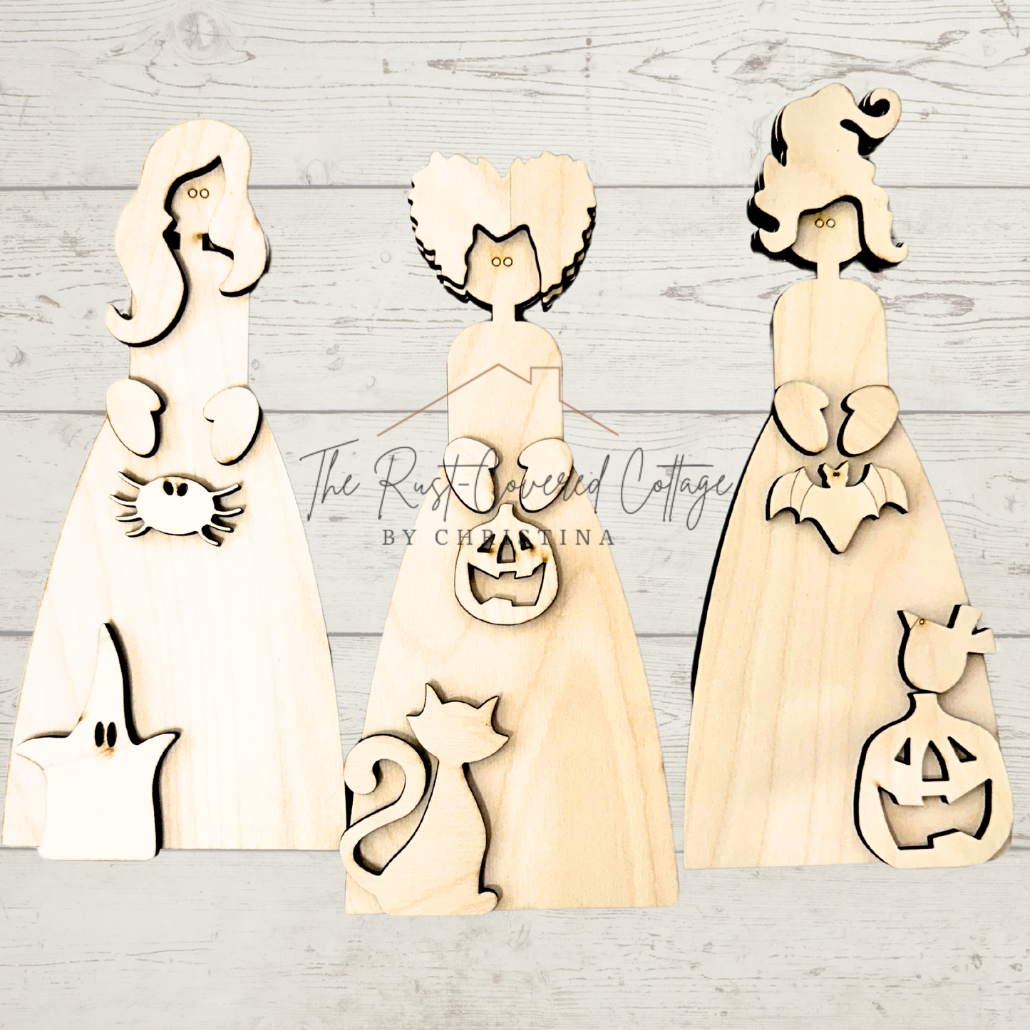 Hocus Pocus Witches| DIY Wood Kit| Halloween