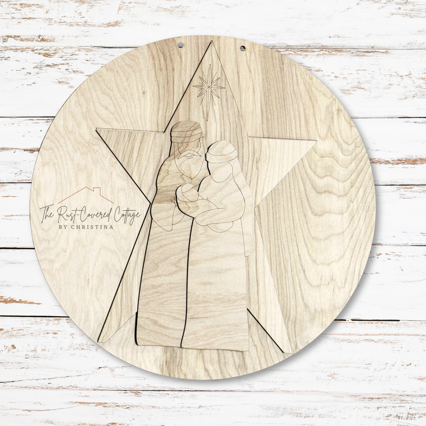 Holy Family Door Hanger – Nativity Scene