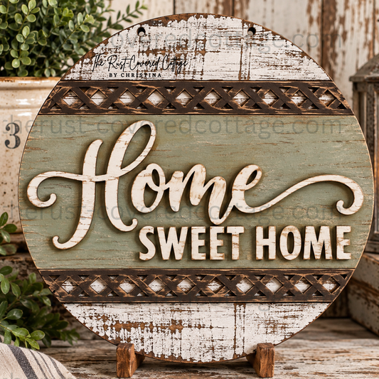 Home Sweet Home Interchangeable Round Insert