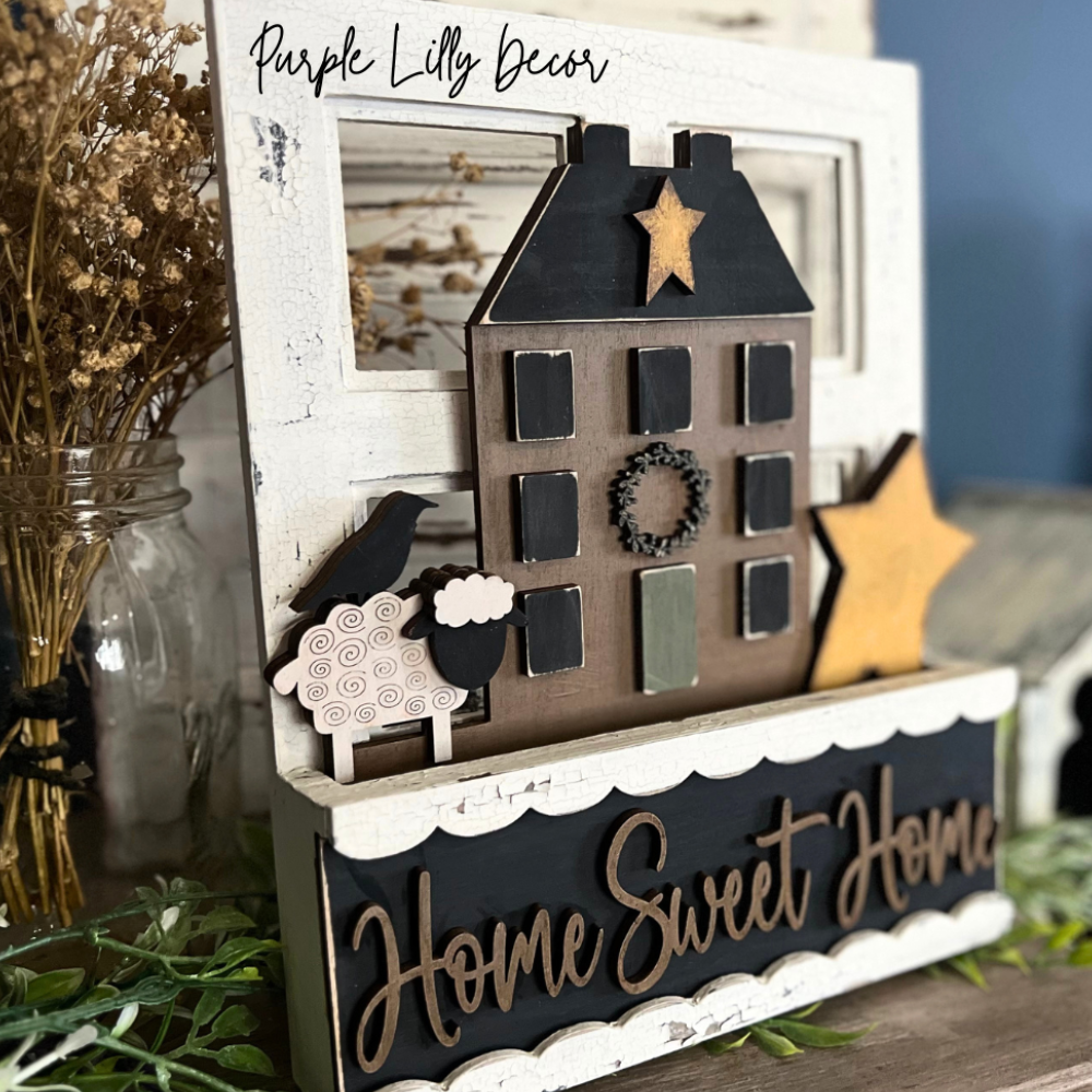Saltbox House Window Box Insert