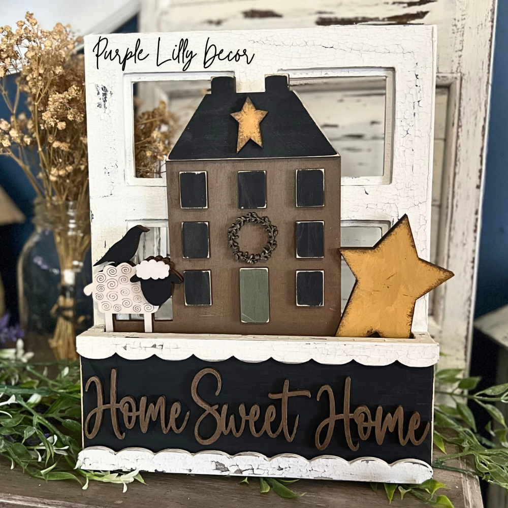 Saltbox House Window Box Insert