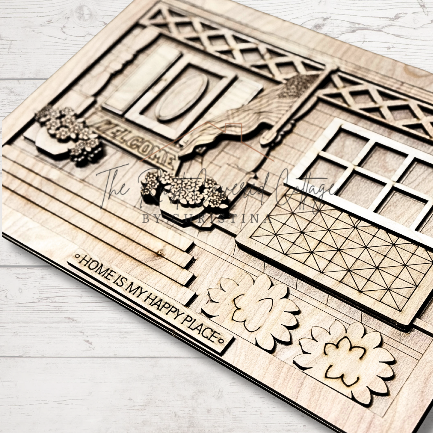 Home Is My Happy Place DIY Wood Kit – 11.25” x 15.5”