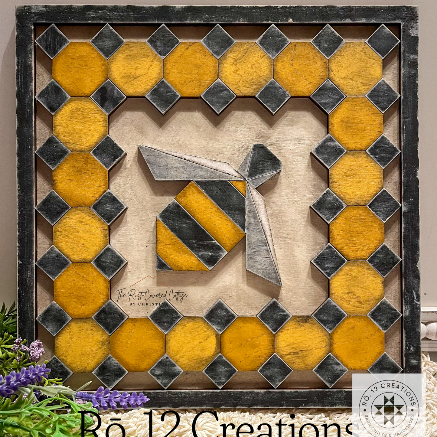 Honey Bee Quilt Block | Barn Quilts Inspired by Jamie