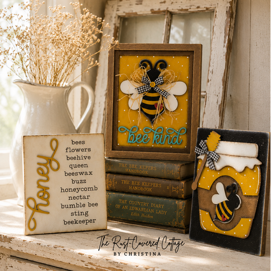 Honey Bee Sign Trio