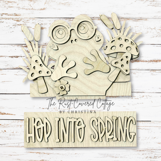Hop Into Spring Insert – Interchangeable Window Box – DIY Wood Kit