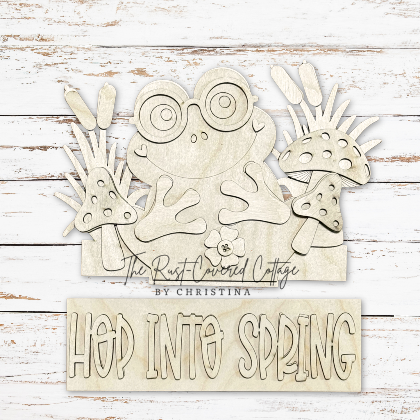 Hop Into Spring Insert – Interchangeable Window Box – DIY Wood Kit