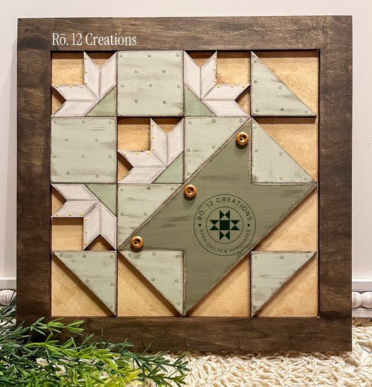 Vintage Basket of Lilies- Barn Quilt DIY Wood Kit