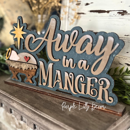 Away in a Manger Shelf Sitter | DIY Wood Kit