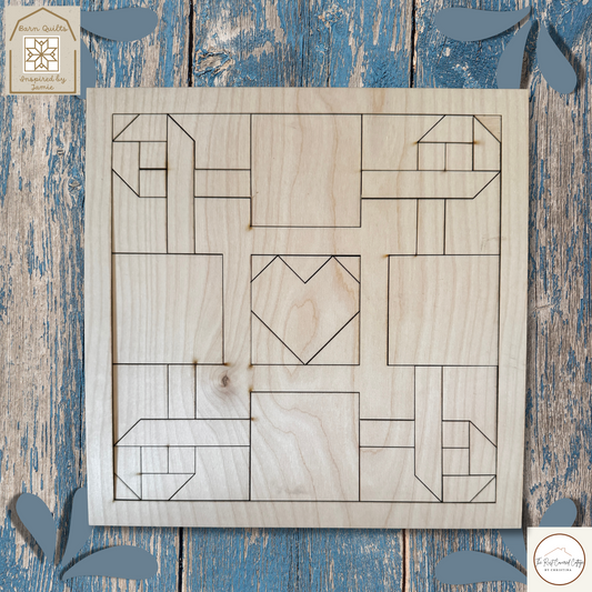 Awareness Quilt Block DIY Wood Kit – Breast Cancer Fundraiser | The Rust-Covered Cottage by Christina