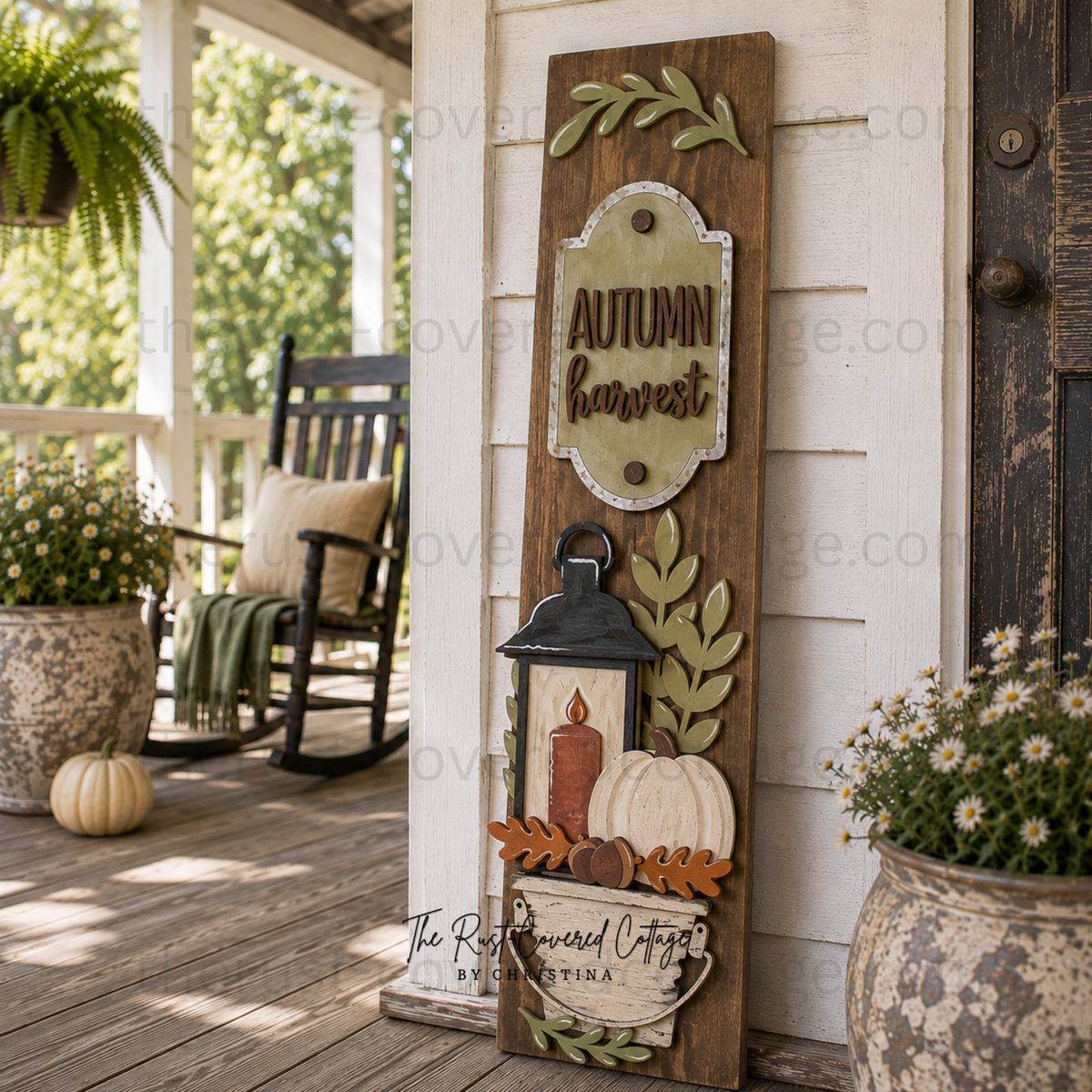 Autumn Harvest Porch Leaner Insert