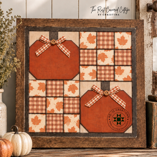 Pumpkin Patch Quilt Block