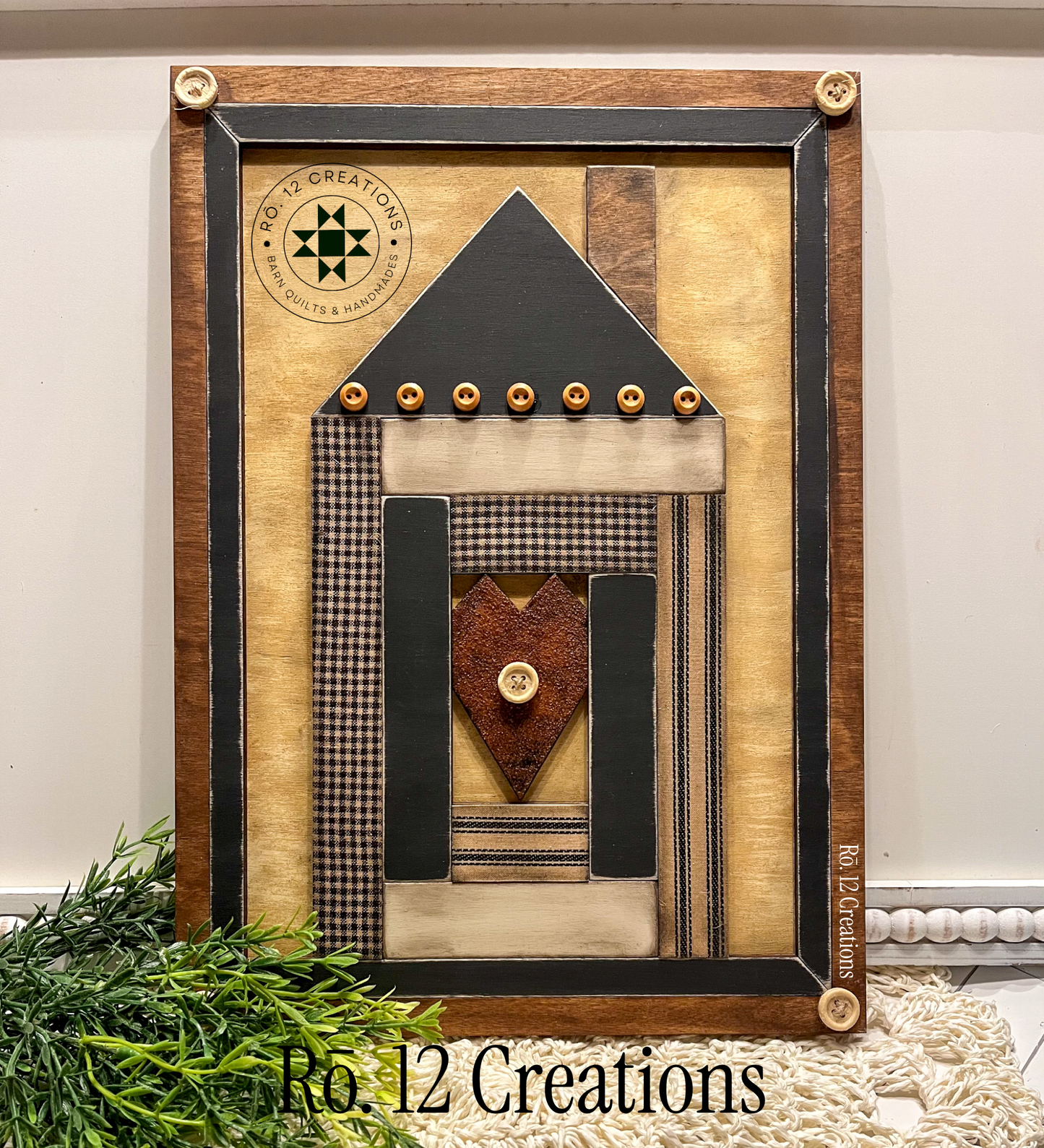 Home Is Where the Heart Is Quilt Block