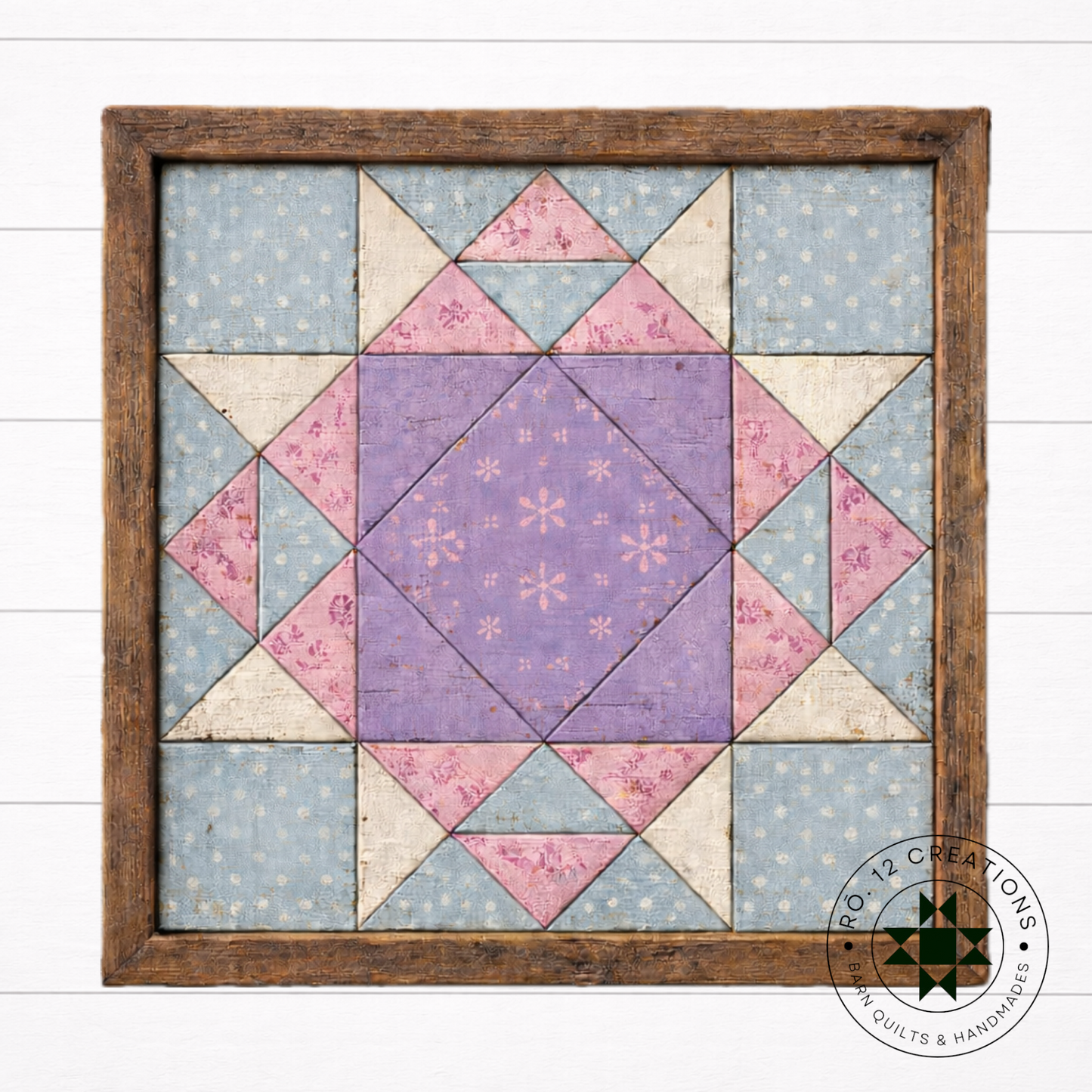 Vintage Crown of Thorns- Barn Quilt DIY Wood Kit