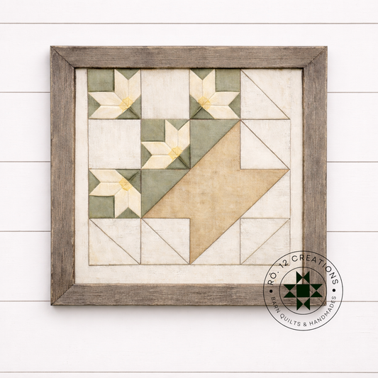 Vintage Basket of Lilies- Barn Quilt DIY Wood Kit