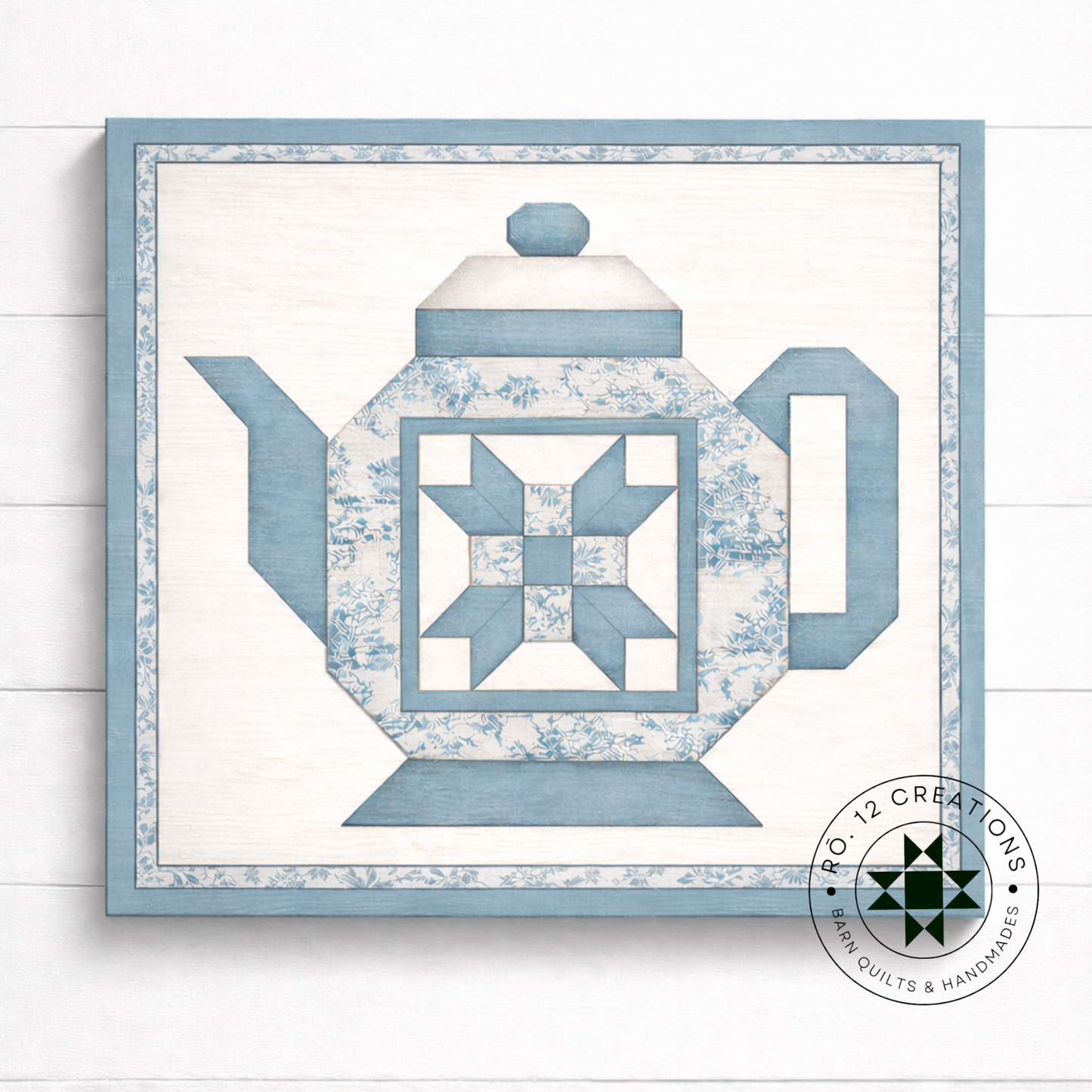 Spring Teapot- Barn Quilt DIY Wood Kit