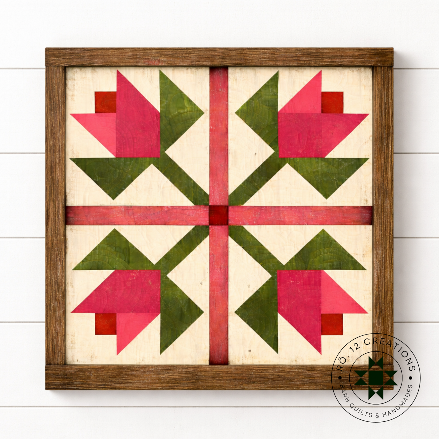 Tulip Garden II- Barn Quilt DIY Wood Kit