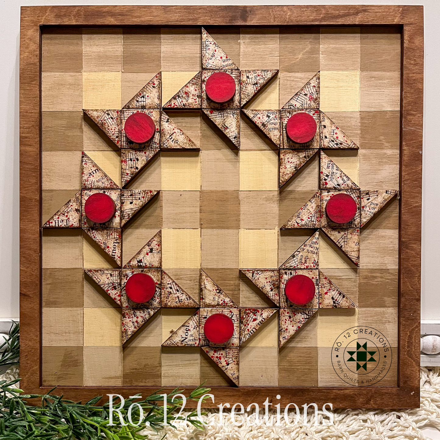 Christmas Friendship Wreath | Laser Cut Wood Quilt Kit