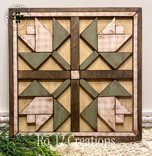 Tulip Garden II- Barn Quilt DIY Wood Kit