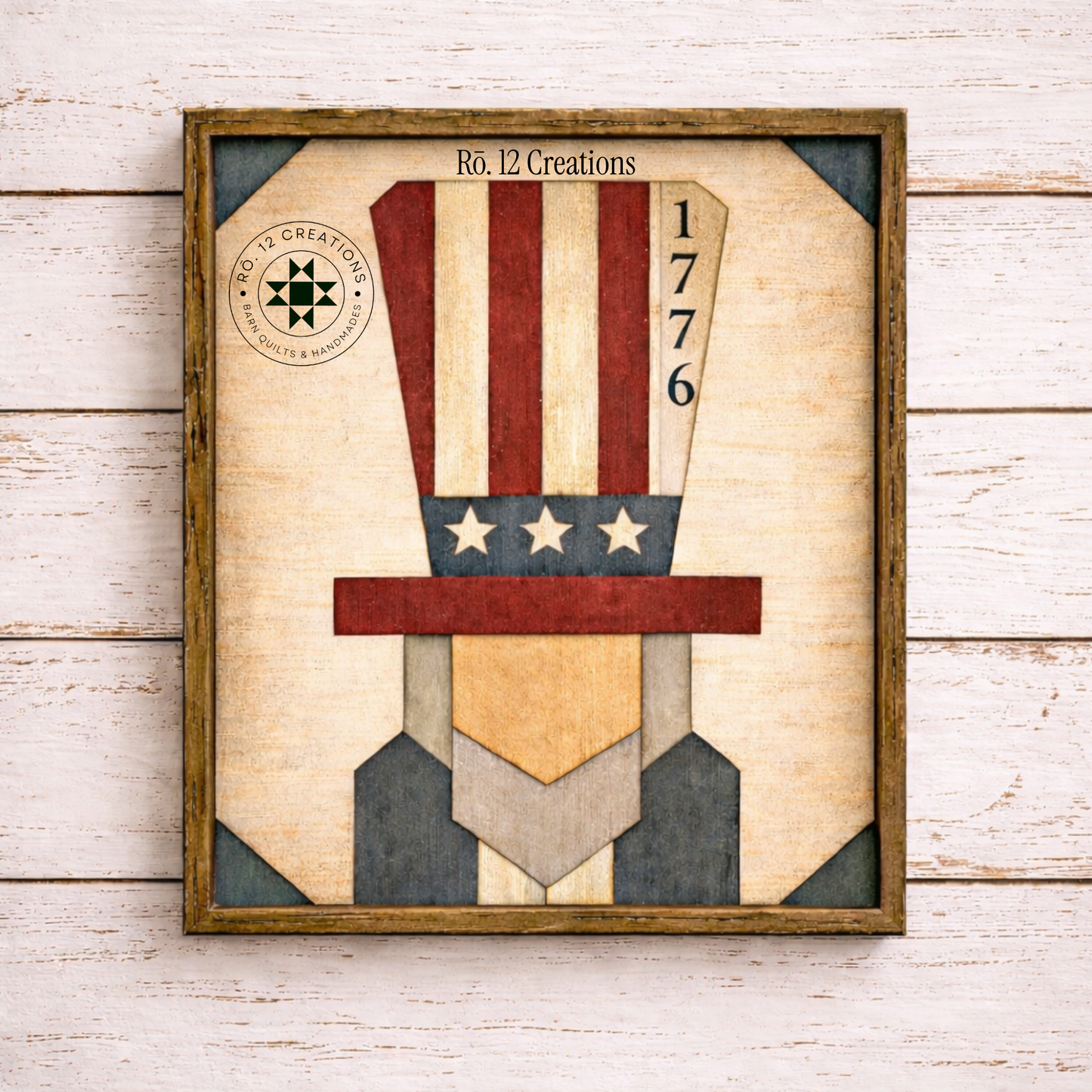 Uncle Sam Special Quilt Block- Barn Quilt DIY Wood Kit